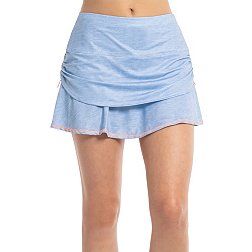Lucky In Love Women's Chambray Ruched Skirt