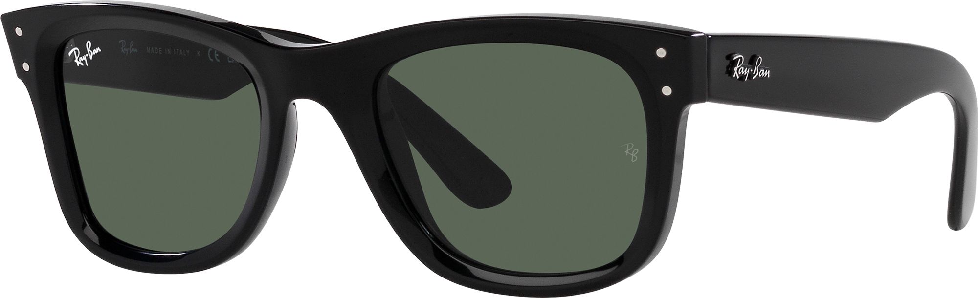Photos - Sunglasses Ray-Ban Wayfarer Reverse , Men's, Black/Dark Green 23RYBAWYFRRRV 