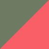 Red/Dark Brown Mirror Pale Gold