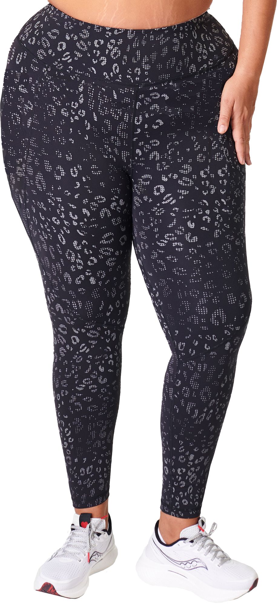 Blk Rflctve Leopard Print