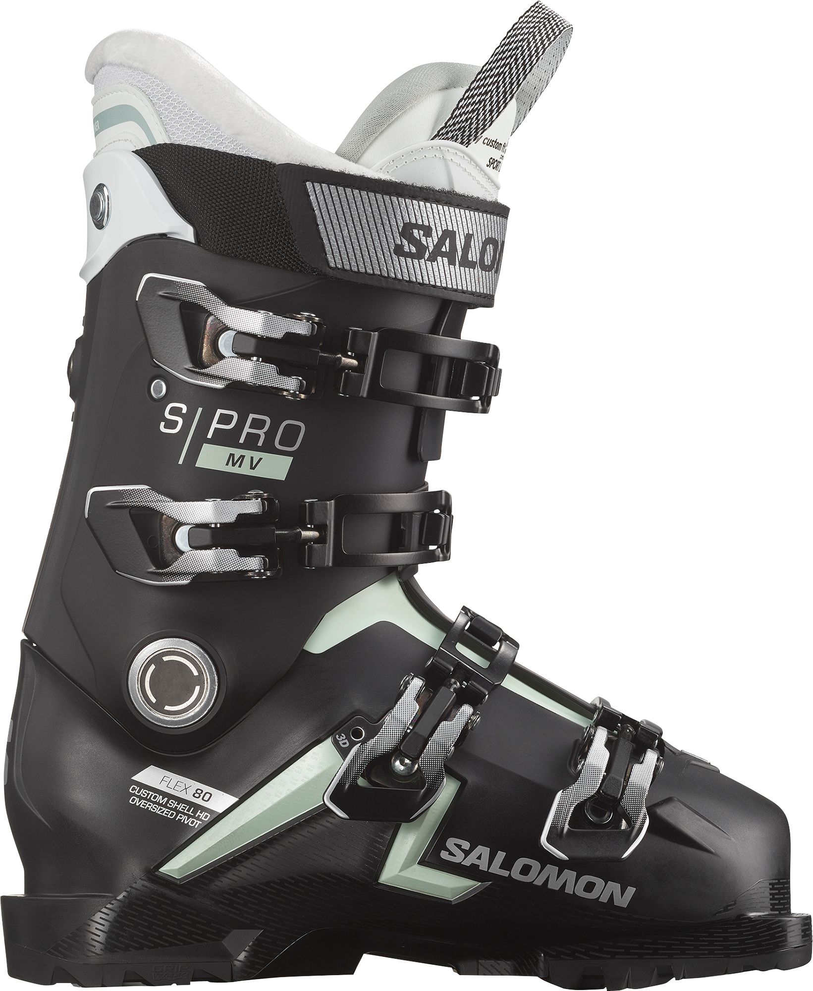 Photos - Ski Boots Salomon '23-'24 Women's S/Pro MV 80 CS , Black/White Moss/Silverm 