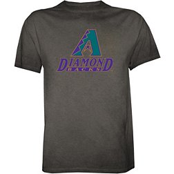 Stitches Adult Arizona Diamondbacks Black Wash Logo T-Shirt
