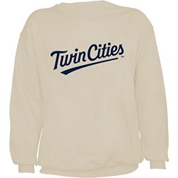 Stitches Adult Minnesota Twins Cream Twin Cities Fleece Crew Neck Sweatshirt