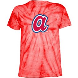 Stitches Youth Atlanta Braves Red Tie Dye T-Shirt