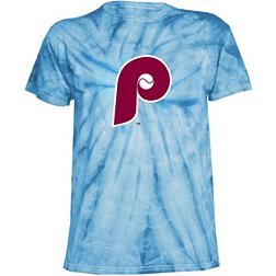 Atlanta Braves Mitchell & Ness Women's Cooperstown Collection 7th Inning  Tie-Dye Cropped T-Shirt - Royal