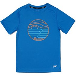 Speedo Boys' Graphic Short Sleeve Swim Shirt