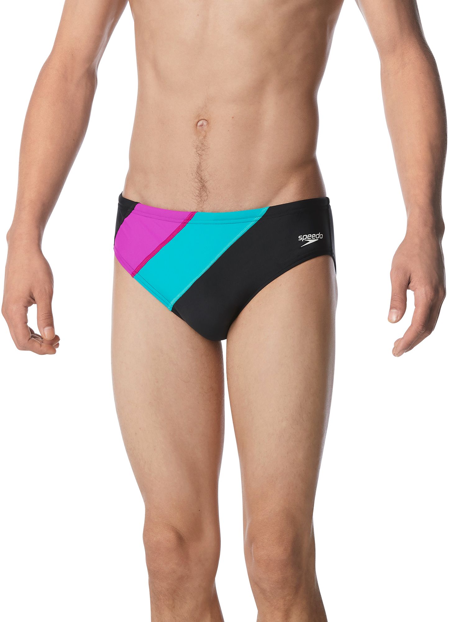 Speedo Men's Colorblock Solar Brief Swimsuit