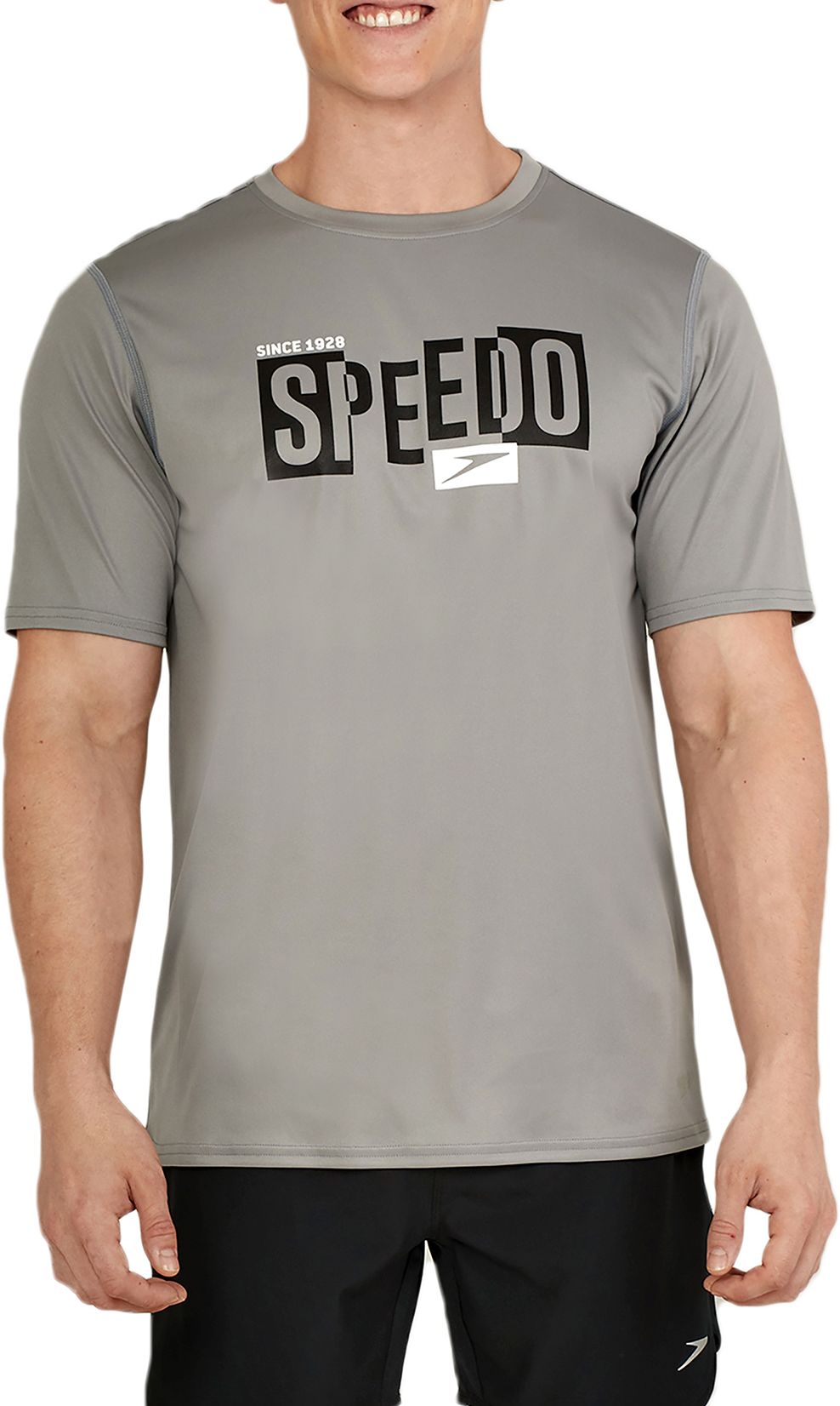 Speedo Men's Graphic Short Sleeve Swim Shirt