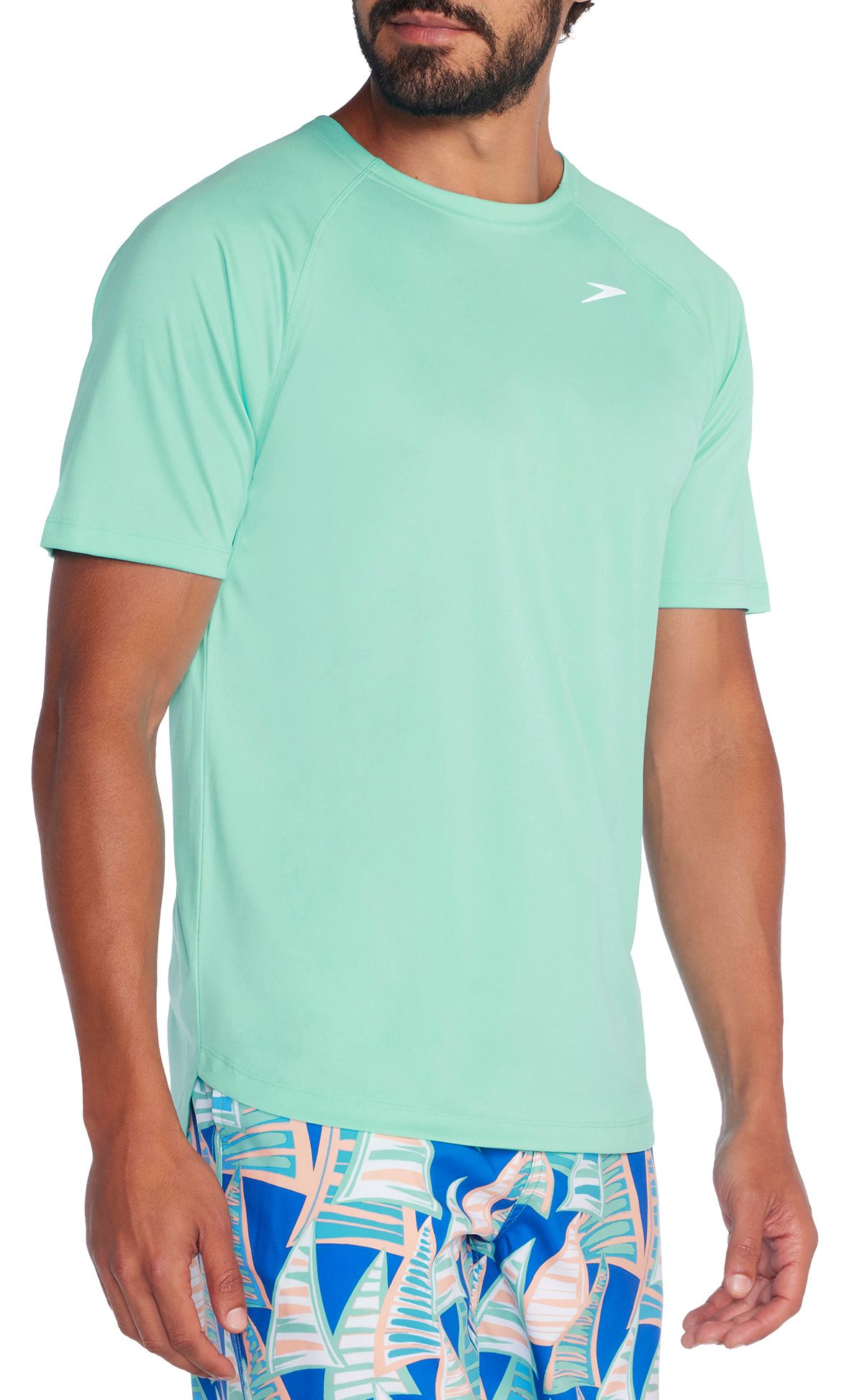 Speedo Men's Short Sleeve Swim T-Shirt - Green