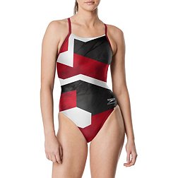 Speedo Women's Glimmer Crossback One-Piece Swimsuit
