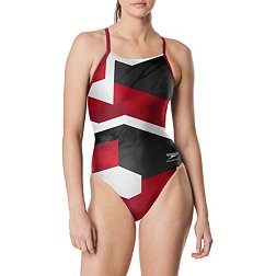 Speedo Women's Glimmer Flyback One-Piece Swimsuit