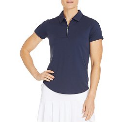 Sport Haley Women's Short Sleeve 1/4 Zip Courte Golf Polo