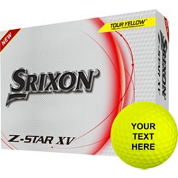 Srixon 2023 Z-STAR XV 8 Yellow Personalized Golf Balls
