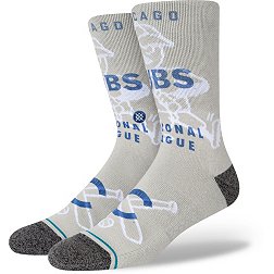 Stance Chicago Cubs Gray Hey Batter Crew Sock