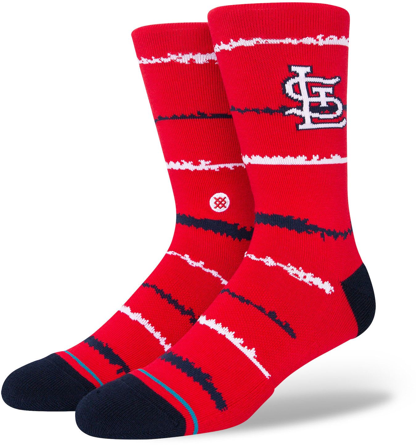 Stance St. Louis Cardinals Red Chalk Crew Sock