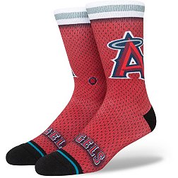 Stance Los Angeles Angels Red Batting Practice Jersey Sock