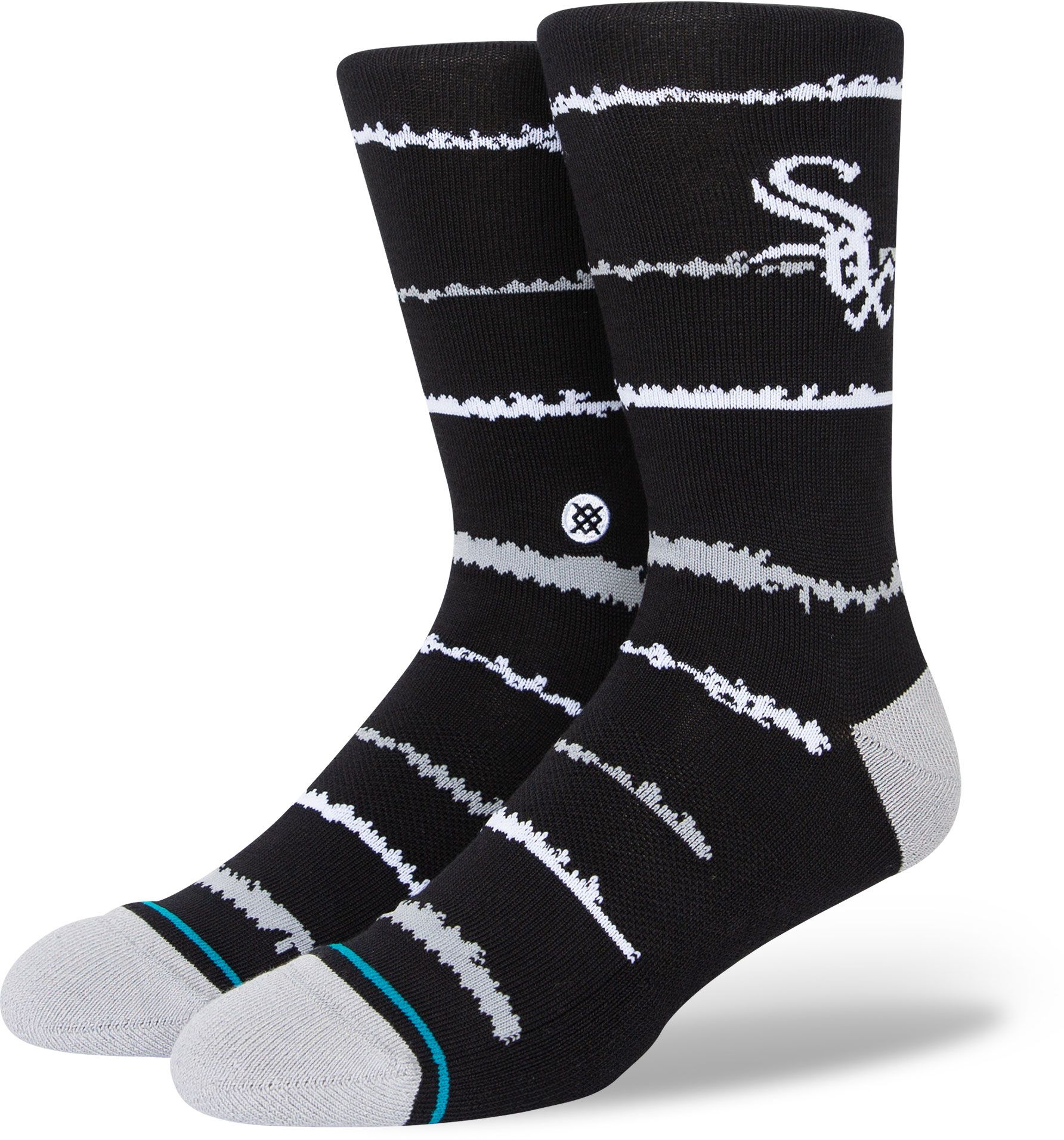 Stance Chicago White Sox Black Chalk Crew Sock