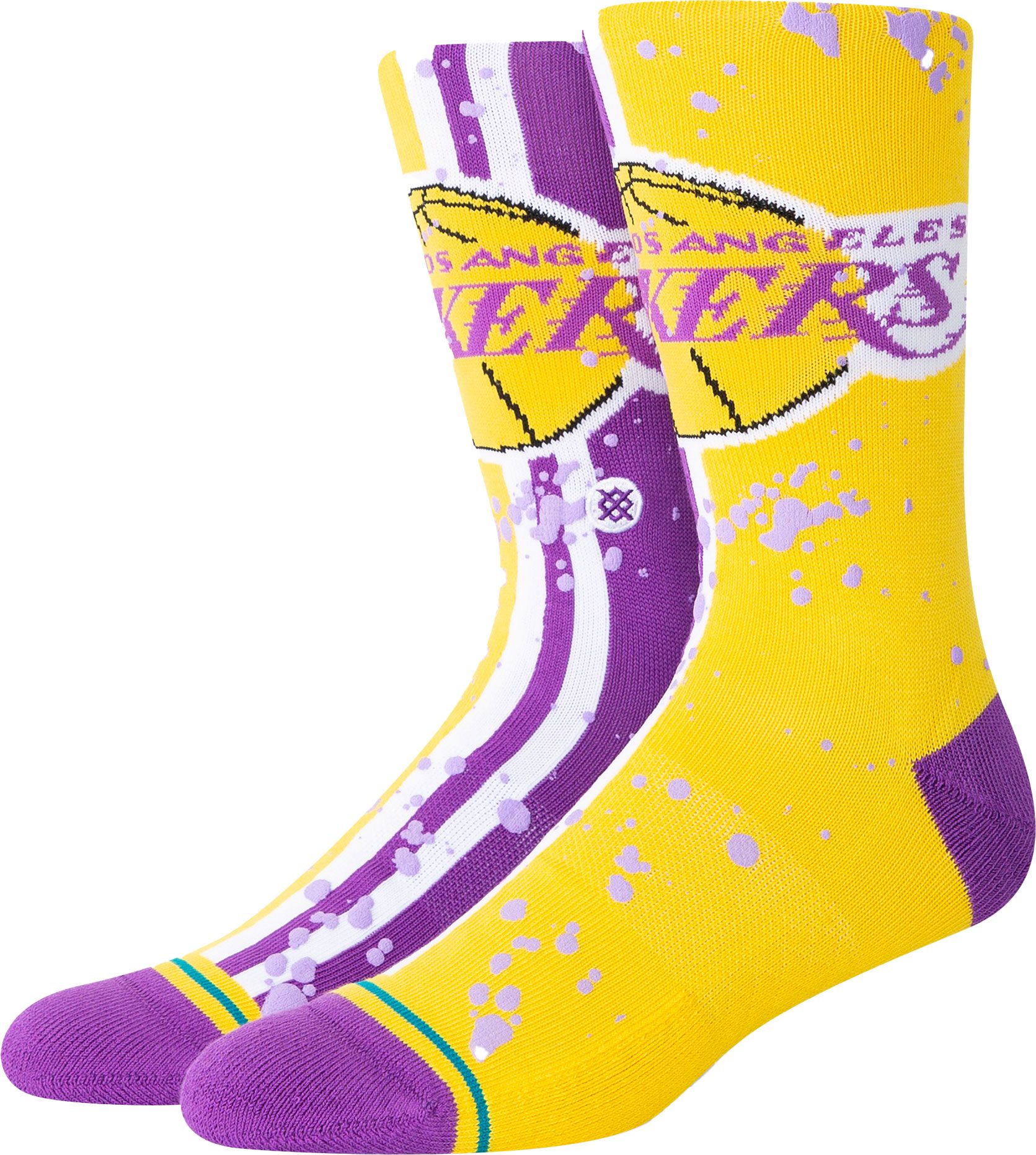 Stance Adult Los Angeles Lakers Overspray Socks