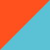 Orange/Blue/White