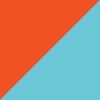 Orange/Blue/White
