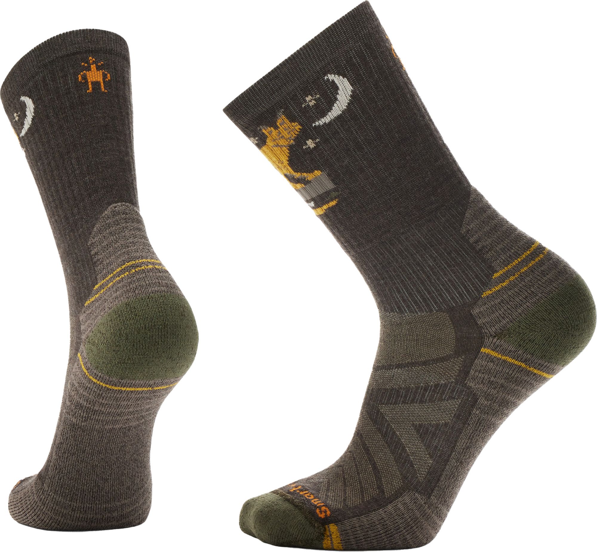 SmartWool Adult Hike Light Cushion Nightfall in the Forest Crew Socks, Men