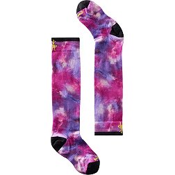 Smartwool Junior Ski Zero Cushion Tie Dye Print Over The Calf Socks