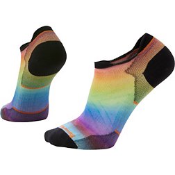 SmartWool Adult Run Zero Cushion Pride Rainbow Print Low Ankle Socks