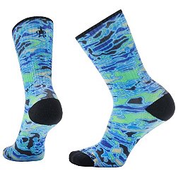 SmartWool Men's Athletic Targeted Cushion In A Daze Print Crew Socks