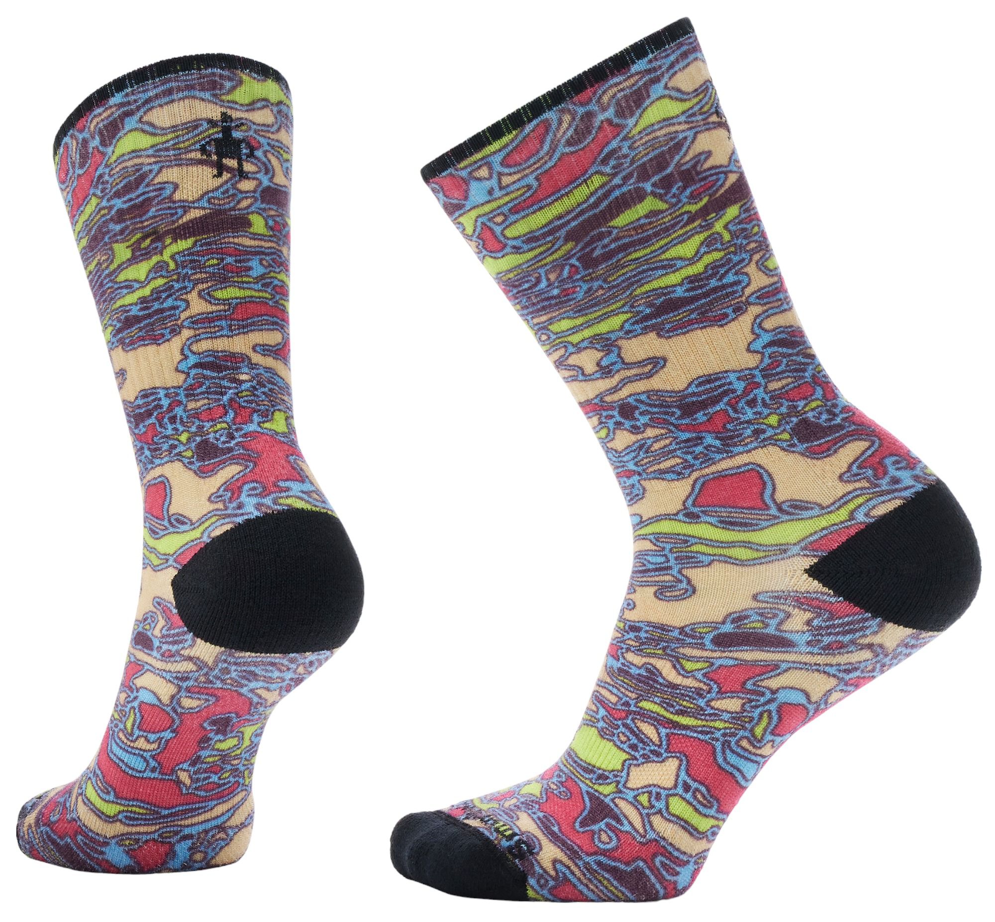 SmartWool Men's Athletic Targeted Cushion In A Daze Print Crew Socks