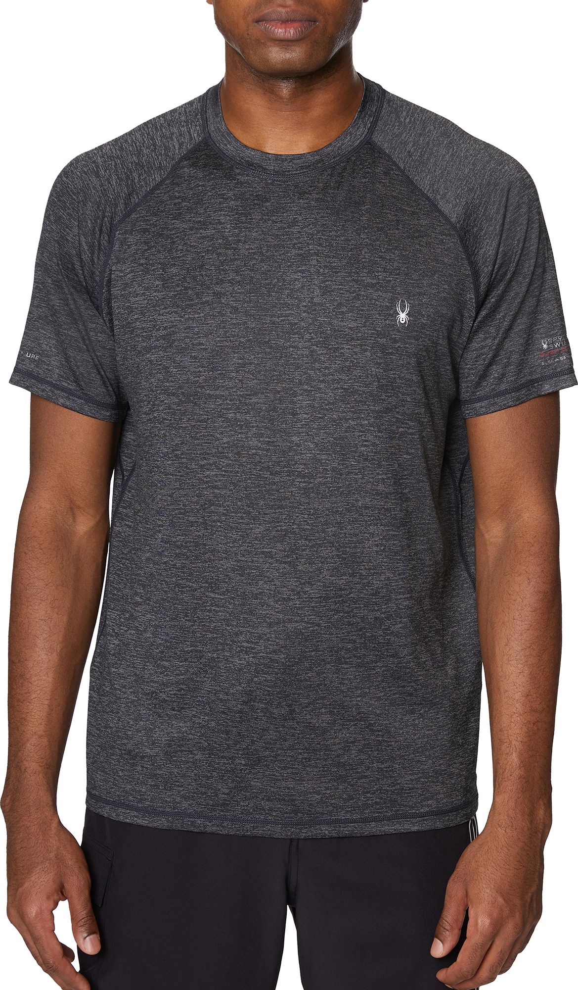 Spyder Men's Standard Heather Short Sleeve Rashguard
