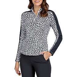 Tail Women's Long Sleeve 1/4 Zip Pierce Golf Shirt