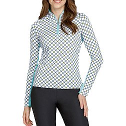 Tail Women's Long Sleeve 1/4 Zip UV Print Golf Shirt