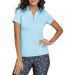 Tail Women's Short Sleeve 1/4 Zip Novelty Collar Golf Polo