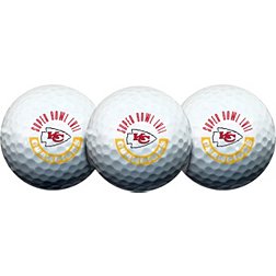 Team Effort Super Bowl LVII Champions Kansas City Chiefs Golf Balls - 3 Pack