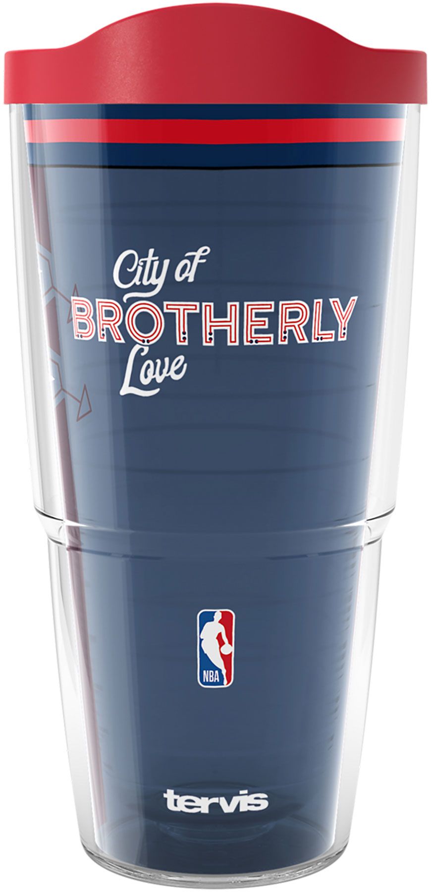 Tervis 2023-24 City Edition Philadelphia 76ers Clear 24oz Tumbler