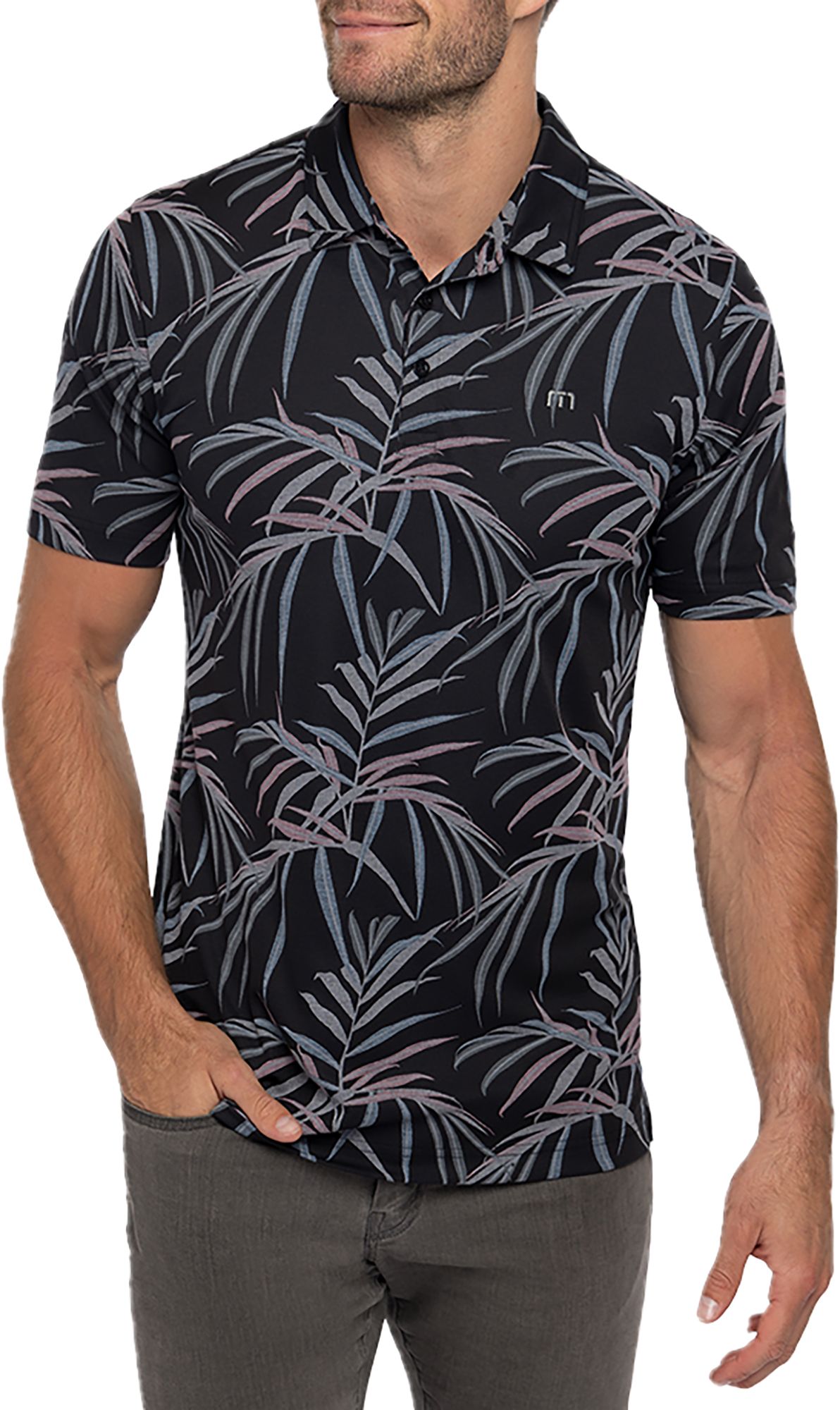 TravisMathew Men's Buzz Words Golf Polo