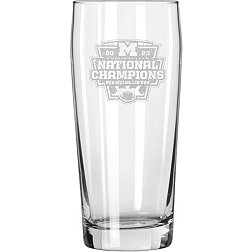Memory Company 2023 College Football National Champions Michigan Wolverines 16 oz. Pub Pilsner Glass