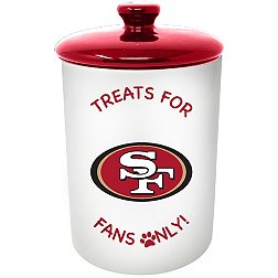 The Memory Company San Francisco 49ers White Pet Canister