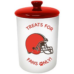 The Memory Company Cleveland Browns White Pet Canister