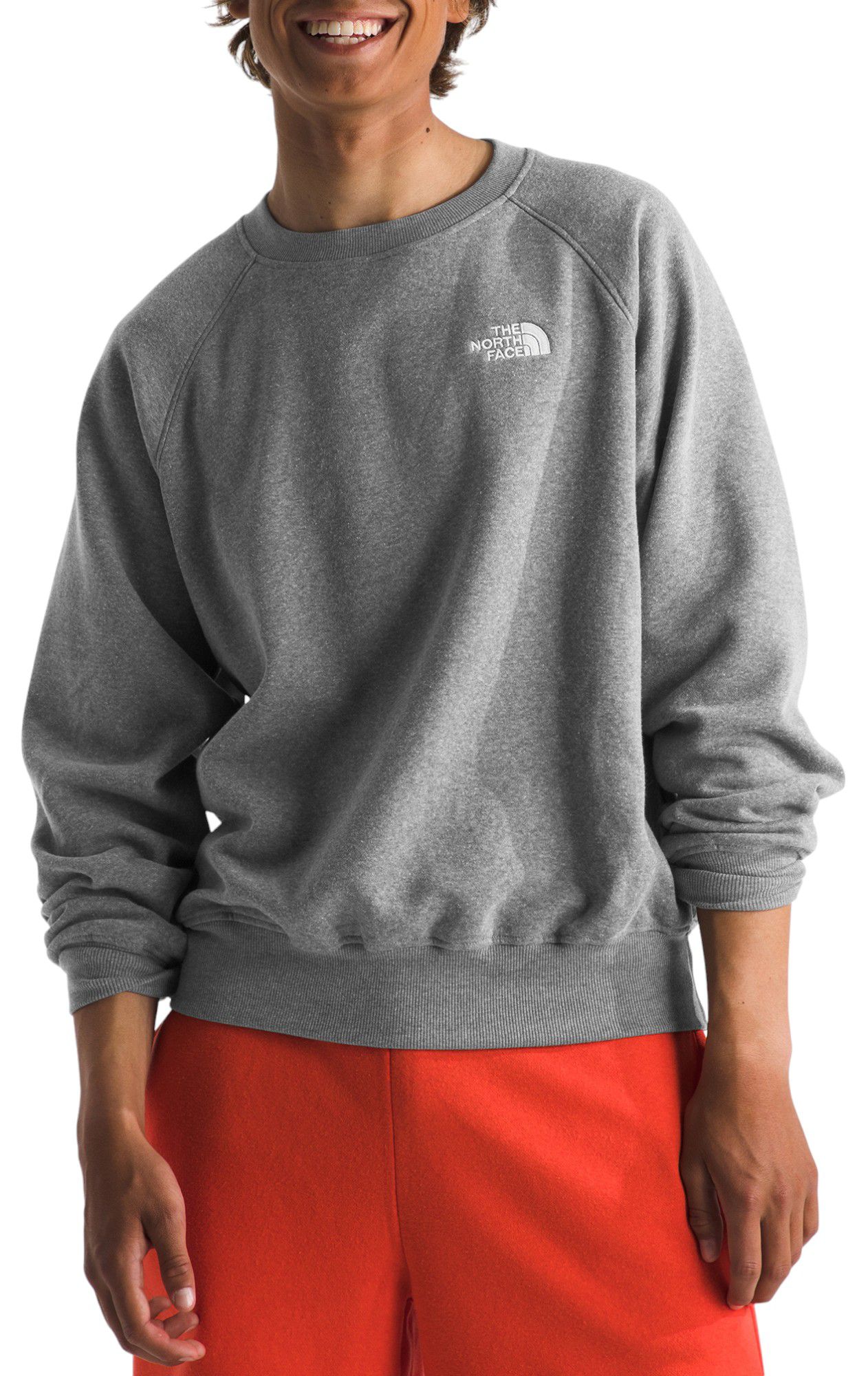 Tnf Med Grey Hthr/Tnf Wht
