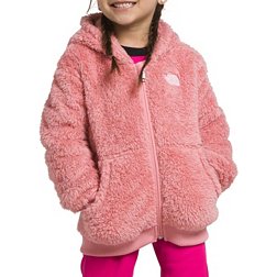 THE NORTH FACE Girls' Suave OSO Fleece Jacket, Meld Grey Stripe, X