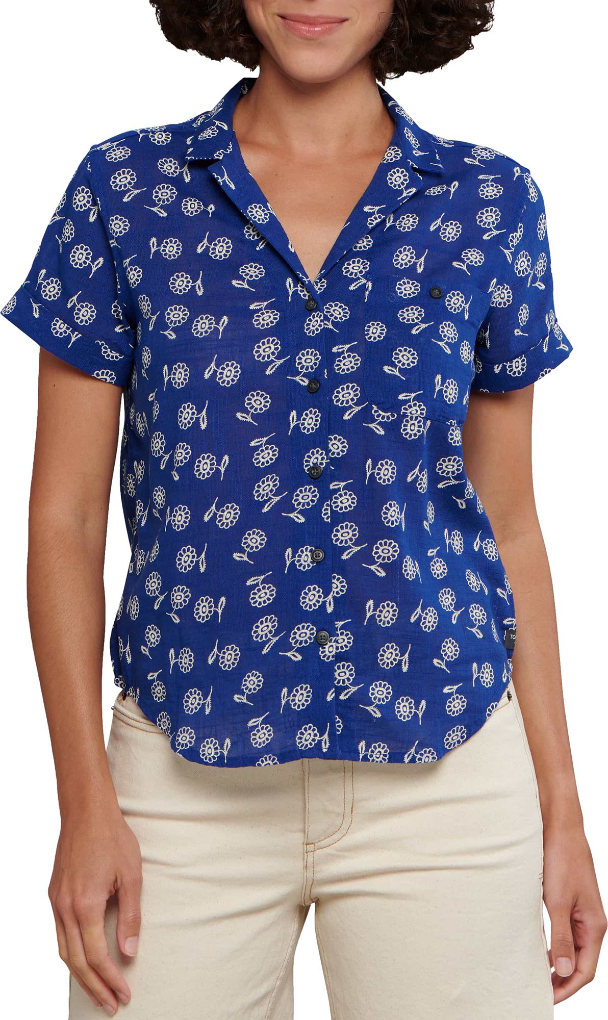 Sea Blue Daisy Print