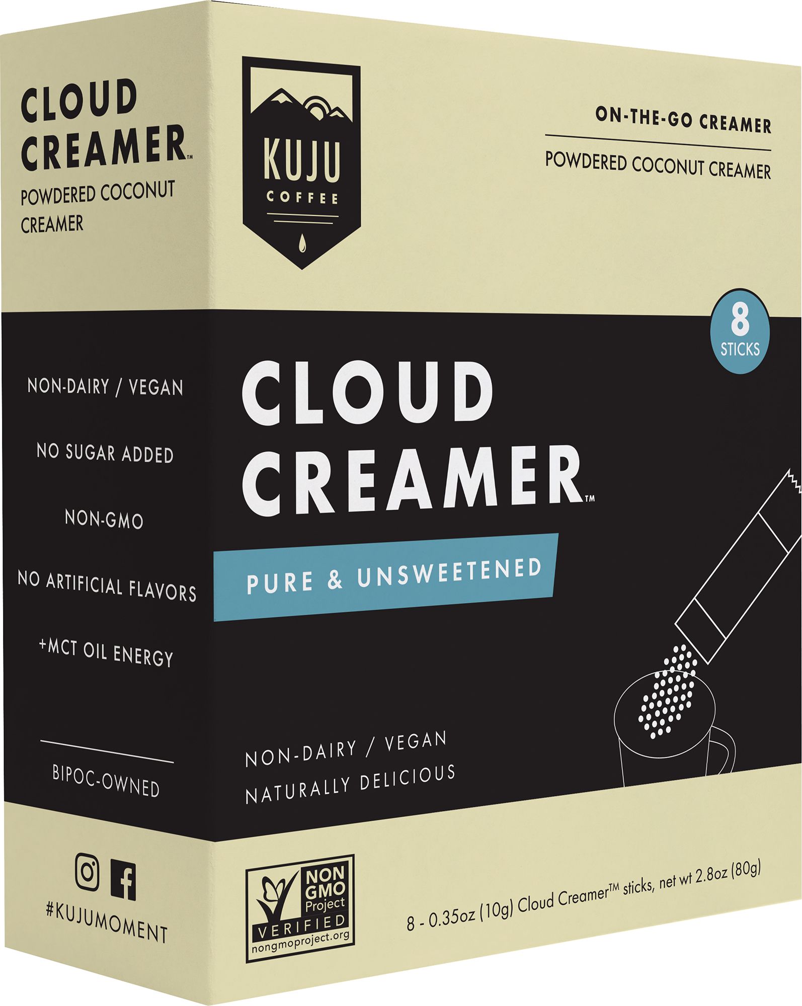 KUJU Coffee Cloud Creamer 8-Pack Box of Coffee Creamer