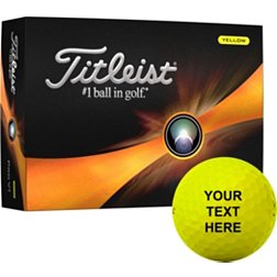 Titleist 2023 Pro V1 Yellow Personalized Golf Balls