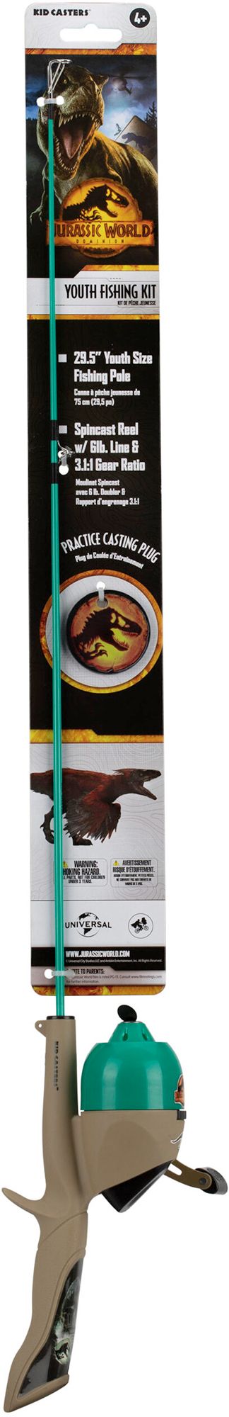 Kid Casters Jurassic World Youth Fishing Kit