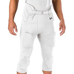 White Padded Compression Pants, Shorts & Shirts