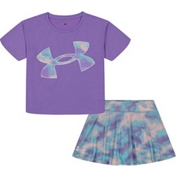 Under Armour Little Girls' Boxy T-Shirt and Skort Set