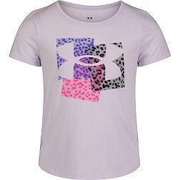 Under Armour Little Girls' Spotted Halftone Logo T-Shirt