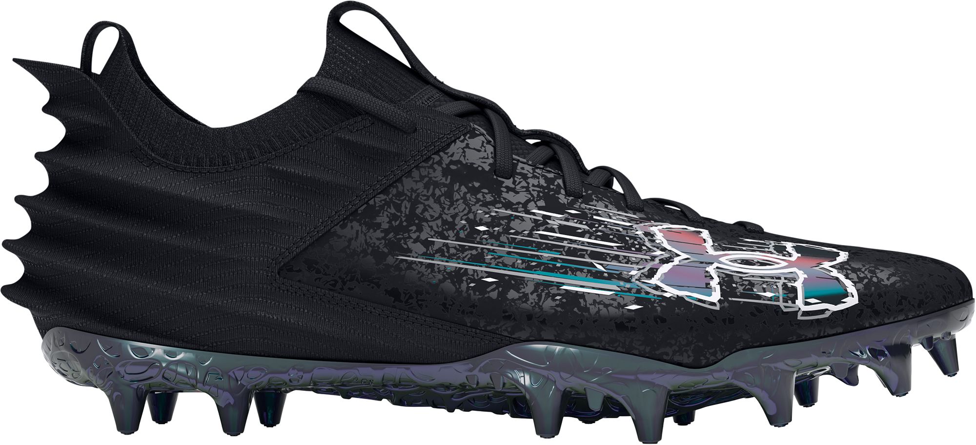 Under Armour Men's Blur Smoke Suede 2.0 MC Football Cleats - Black