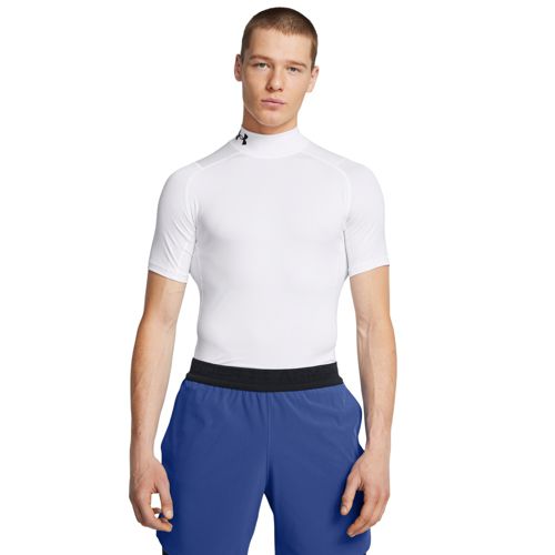 Under Armour Men's HeatGear Mock Neck Short Sleeve Compression Shirt